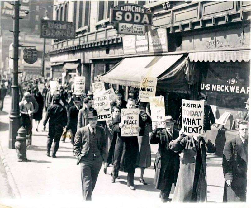 Anti-Nazi-Demonstration in Detroit March 13 1938