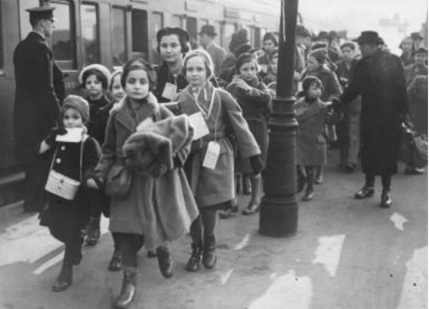 Arrival of a Kindertransport at Waterloo Station, Feb. 2nd, 1939