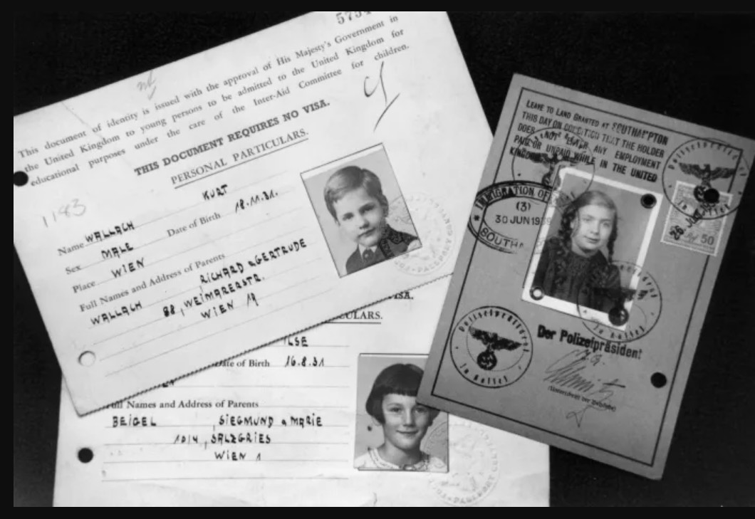 Kindertransport children's ID Cards.