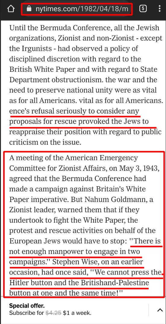 NYTimes 1982 Barmoda Conf 1944